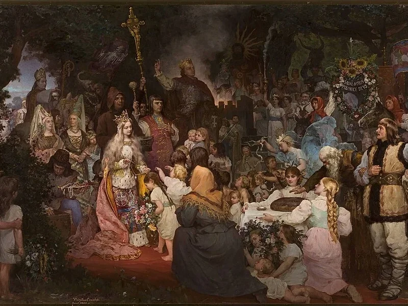 1845-Władysław Ciesielski - Battesimo della Lituania